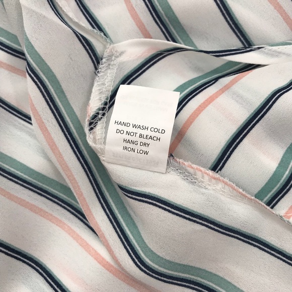 NEW Sienna Sky Cute Striped Twist Knot Front Shirt - Picture 6 of 7